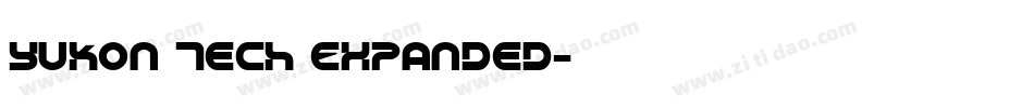 Yukon Tech Expanded字体转换